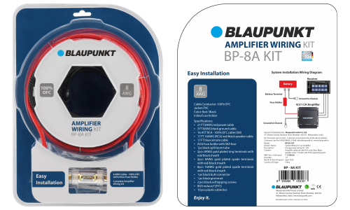 Blaupunkt BP - 8A KIT Amplifier Wiring Kit (OFC)