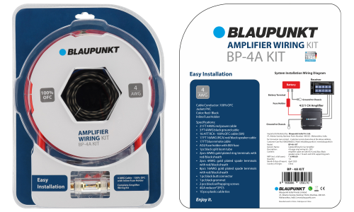 Blaupunkt BP - 4A KIT Amplifier Wiring Kit (OFC)