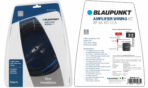 Blaupunkt BP 8A KIT Amplifier Wiring Kit (CCA)