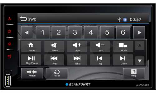 Blaupunkt car audio system touch screen
