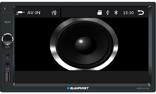 AUX IN with Handheld IR Remote Control