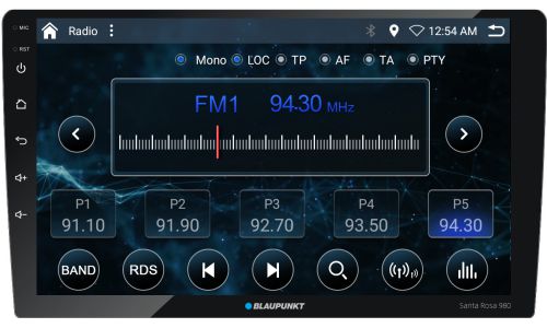 Santa Rosa 980 9 inch car audio system touch screen